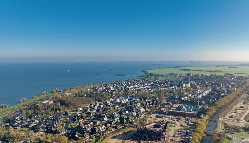 De-Krijgsman-Muiden-nieuwbouw-IJmeer-woonbuurten-vogelvlucht