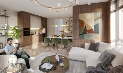 Impressie interieur nieuwbouw appartement 23Stories Haarlem