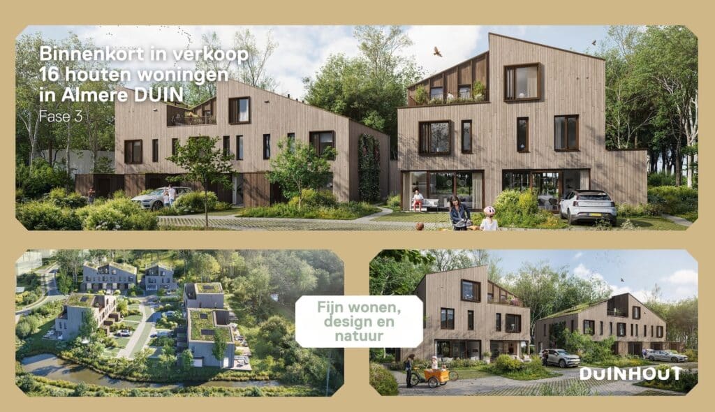 DuinHout-houten-rijwoningen-tweekappers-Almere-Duin-fase-3